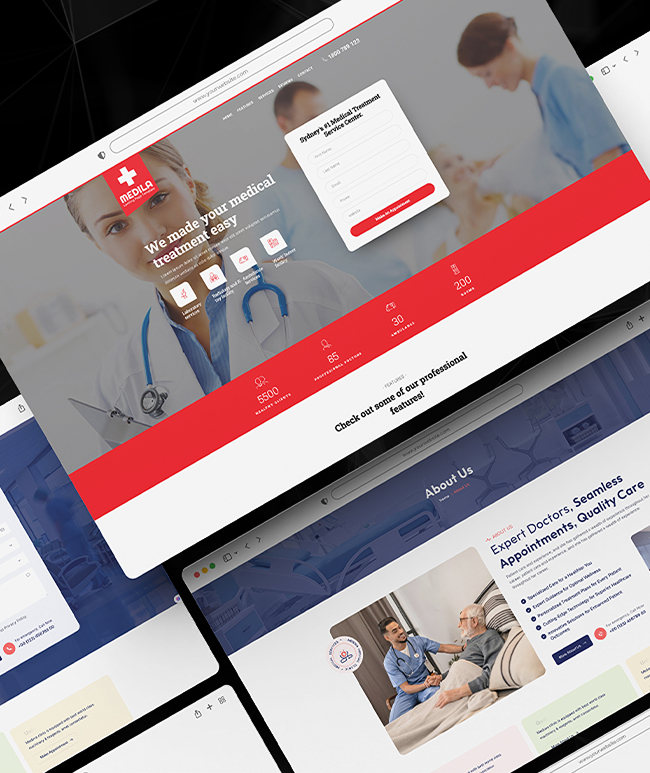 Sağlık hizmetleri tanıtım web sitesi - dijital sağlık platformu | Healthcare services promotional website - digital health platform